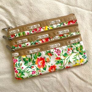 LeSportsac Floral Zippered Pouch
